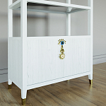 Стеллаж со стеклянными полками Elsa Dreams White варинант исполнения - 2 | Loft Concept в Уфе