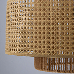 Подвесной светильник с абажуром из плтеного бамбука Light Inside the Cell варинант исполнения - 8 | Loft Concept в Уфе