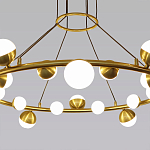 Люстра подвесная светодиодная с плафонами в форме шара Italian Globe Cedar Moss Light варинант исполнения - 2 | Loft Concept в Уфе