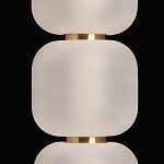 Подвесной светильник с 3-мя округлыми матовыми плафонами из белого стекла Golden Swirl варинант исполнения - 6 | Loft Concept в Уфе