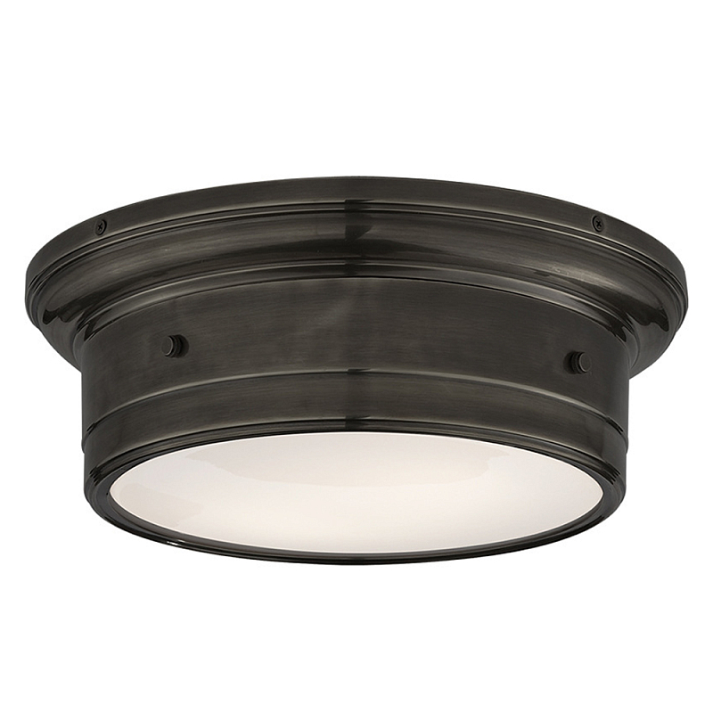 Потолочный светильник круглый черного цвета Modern Simple Ceiling Light Черный Белый Потолочный светильник круглый черного цвета Modern Simple Ceiling Light Черный Белый в Уфе | Loft Concept
