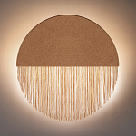 Бра круглое натуральная пробка с бахромой Natural Cork варинант исполнения - 4 | Loft Concept в Уфе