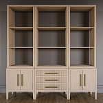 Модульный стеллаж Primo из трех составных элементов Светлый дуб варинант исполнения - 2 | Loft Concept в Уфе