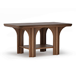 Стол кофейный деревянный с арочным основанием Arch Passage варинант исполнения - 1 | Loft Concept в Уфе