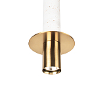 Подвесной светильник с узким цилиндрическим плафоном и золотым металлическим декором Concrete Pipe варинант исполнения - 15 | Loft Concept в Уфе