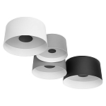 Потолочный светильник с 4-мя цилиндрическими абажурами белого серого и черного цвета Urban Dome варинант исполнения - 3 | Loft Concept в Уфе