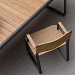 Дизайнерский стул с каркасом из металла с плетеными сиденьем и спинкой GREEN POINT Chair варинант исполнения - 10 | Loft Concept в Уфе