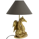 Настольная лампа с абажуром Дракон Golden Dragon Lamp Brown варинант исполнения - 2 | Loft Concept в Уфе