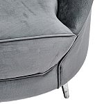 Диван с мягкой обивкой из ткани серый Ethan Sofa варинант исполнения - 3 | Loft Concept в Уфе