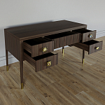 Письменный стол с 4-мя ящиками Elsa Dreams Walnut варинант исполнения - 2 | Loft Concept в Уфе