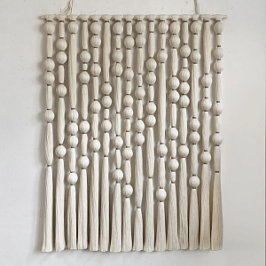 Панно на стену из хлопковых нитей White Morse Wall Hanging 