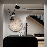 Панно на стену из шерсти мериноса Белый Круг  варинант исполнения - 2 | Loft Concept в Уфе