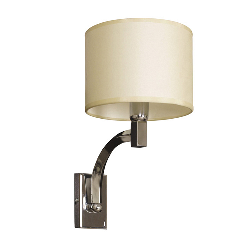 Бра с бежевым цилиндрическим абажуром Natural Concepts Хром Бежевый в Уфе | Loft Concept 