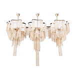 Люстра большая из золотистых металлических цепочек Atlantis Chain варинант исполнения - 2 | Loft Concept в Уфе