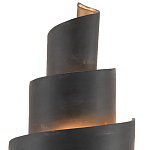 Бра в форме спирали черное с золотой внутренней отделкой Warm Glow варинант исполнения - 1 | Loft Concept в Уфе