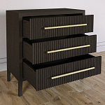 Комод Primo с 3 выдвижными ящиками Темный орех варинант исполнения - 5 | Loft Concept в Уфе