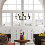 Люстра с плафонами в виде черно-белых дисков Ideal Shade Combination варинант исполнения - 2 | Loft Concept в Уфе