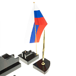 Настольный письменный набор из чёрного обсидиана с декором в виде льва Golden Lion варинант исполнения - 4 | Loft Concept в Уфе