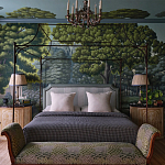 Обои ручная роспись Malmaison Special Colourway on Auguste scenic paper варинант исполнения - 1 | Loft Concept в Уфе