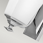 Бра с белым матовым плафоном на прямоугольном основании цвета хром Hinkley варинант исполнения - 3 | Loft Concept в Уфе