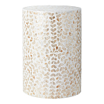 Столик с инкрустацией с перламутровым узором Jean Cream варинант исполнения - 1 | Loft Concept в Уфе