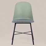 Стул из прочного пластика на металлическом основании Anora Green  варинант исполнения - 2 | Loft Concept в Уфе