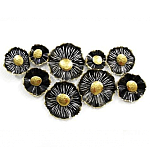 Панно настенное Blank Sheet  Black flower варинант исполнения - 1 | Loft Concept в Уфе