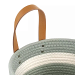 Корзина для хранения с ручками Interlacement Green варинант исполнения - 2 | Loft Concept в Уфе