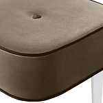 Квадратный мягкий пуф на белых ножках Winton Pouf Square варинант исполнения - 4 | Loft Concept в Уфе