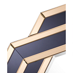 Зеркало восьмиугольное в черно-золотистой раме Pairing варинант исполнения - 2 | Loft Concept в Уфе