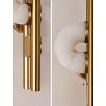 Бра  с фигурным мраморным рассеивателем Spiral of Warm Light варинант исполнения - 5 | Loft Concept в Уфе