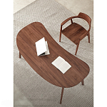 Стол рабочий округлой формы с ящиком  Working Moonnut Table варинант исполнения - 4 | Loft Concept в Уфе