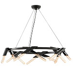 Люстра круглая с трубчатыми лампочками Vanguard Circle варинант исполнения - 1 | Loft Concept в Уфе