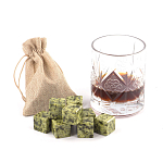 Камни для охлаждения виски из натурального камня змеевик Natural Stone Cube варинант исполнения - 5 | Loft Concept в Уфе