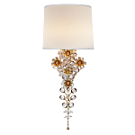 Бра с цветочным основанием и тканевым абажуром Tugella Flower Lamp варинант исполнения - 1 | Loft Concept в Уфе