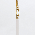 Подвесной светильник с плафоном в форме плоского купола и белой шарообразной лампой Eurofase варинант исполнения - 13 | Loft Concept в Уфе