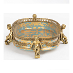 Чаша с орнаментом на ножках в виде бронзовых ангелов Eden Garden варинант исполнения - 3 | Loft Concept в Уфе