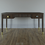 Письменный стол Elsa Dreams Walnut Шпон дерево с двумя ящиками варинант исполнения - 1 | Loft Concept в Уфе