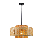 Подвесной светильник с абажуром из плтеного бамбука Light Inside the Cell варинант исполнения - 2 | Loft Concept в Уфе