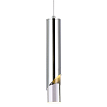 Подвесной светильник Metal Acrylic Tube Chrome Hanging Lamp варинант исполнения - 1 | Loft Concept в Уфе