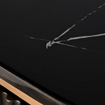 Комод черный округлой формы с рельефным фасадом Black Cut варинант исполнения - 6 | Loft Concept в Уфе