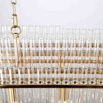 Люстра подвесная овальная со стеклянными трубками Nembus варинант исполнения - 4 | Loft Concept в Уфе