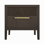 Прикроватная Тумбочка Primo с двумя ящиками Темный орех варинант исполнения - 6 | Loft Concept в Уфе