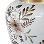 Ваза с нежным цветочным узором в пастельных тонах и крышкой с золотым акцентом Chinoiserie Ceramics варинант исполнения - 3 | Loft Concept в Уфе