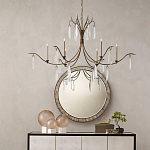 Люстра с прозрачными каплевидными подвесками Elegant Thin Chandelier варинант исполнения - 2 | Loft Concept в Уфе