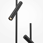 Напольный торшер светодионый черный Lumen Duo варинант исполнения - 3 | Loft Concept в Уфе