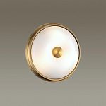 Бра круглое с матовым стеклянным плафоном и металлической окантовкой Soft Halo варинант исполнения - 4 | Loft Concept в Уфе