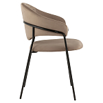 Коричневый стул с обивкой из искусственной замши Alexis варинант исполнения - 3 | Loft Concept в Уфе