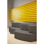 Дизайнерский модульный диван волнистой формы с цветным принтом Poltronova Superonda Sofa варинант исполнения - 17 | Loft Concept в Уфе