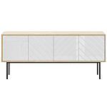 Длинная тумба с зеркальным декором Serena варинант исполнения - 8 | Loft Concept в Уфе